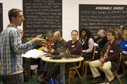 Andy Goldring speaking at previous PAB AGM